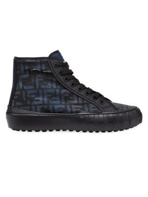 fendi force logo-print high-top sneakers|Fendi Force Logo.